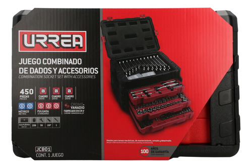 Juego Combinado De Herramienta Para Mecánico Con Caja Plásti