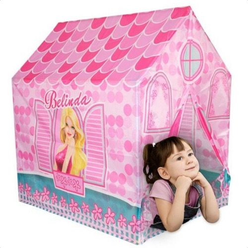 Barraca Infantil Cabana Menina Tenda Casinha Belinda Rosa