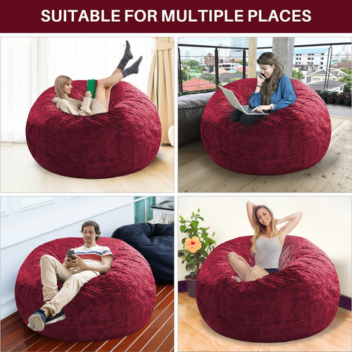 Cubierta De Silla De Bolsas De Frijoles De Gran Tamaño Para