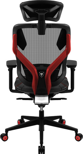 Imagen 2 de 9 de Silla Gamer Thunder X3 Yama5 Negro/rojo