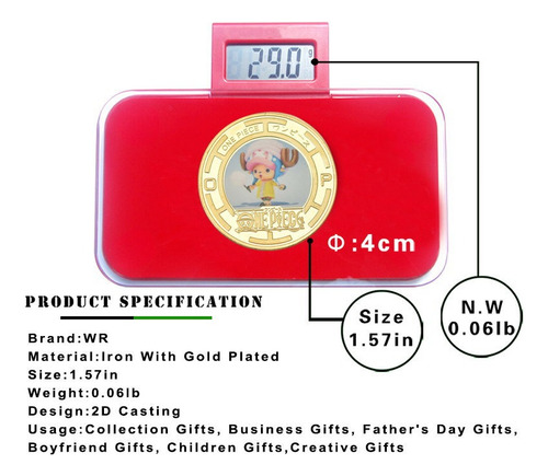 Moneda De Colección Conmemorativa 20th Aniversary One Piece