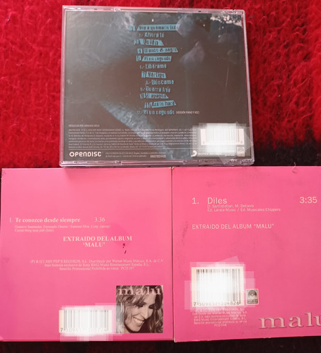 Malú Guerra Fría / Te Conozco Desde Siempre / Diles (Usado)