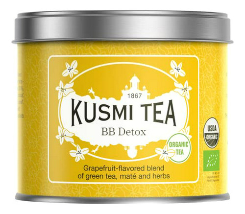 Kusmi Tea Bb Detox - Lata De Té Suelto De 3.5 Oz - Mezcla Or