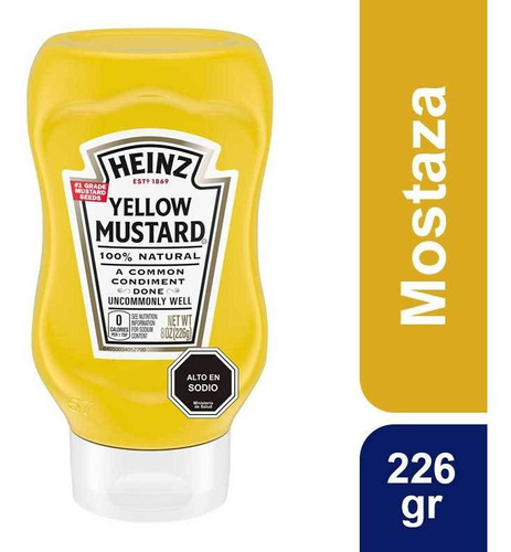 Mostaza Heinz Yellow Squeeze 226g