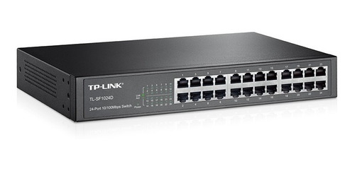 Switch Tp-link Tl-sf1024d 24 Puertos 10/100 Rackeable Green