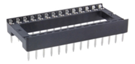 Nte Electronics Nte428 Socket For 24-pin Dip Package Aac