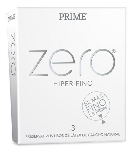 Preserv. Prime Zero Hiper Fino Cajita X 3u | Envío Discreto