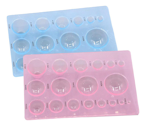 Juego De Moldes Esféricos De Plástico De 2