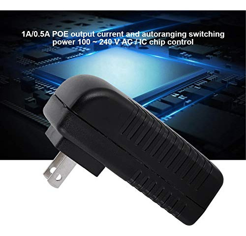 Adaptador Ethernet Poe 48v/0.5a Para Ip, Cámaras Y Más