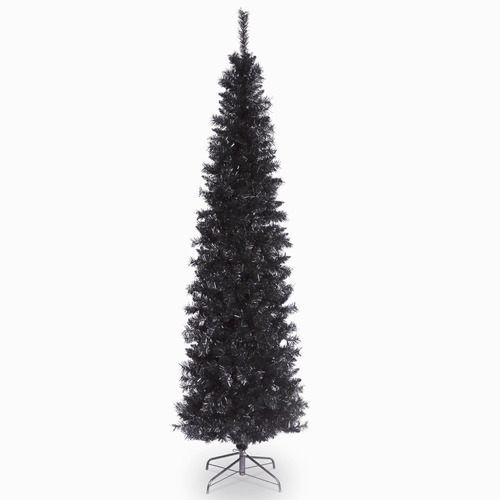 National Tree Rbol De Oropel Negro De 2 Pies Con Soporte De 