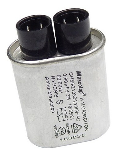 Capacitor Microondas 0.80 Uf Apto Para Bgh 2100v