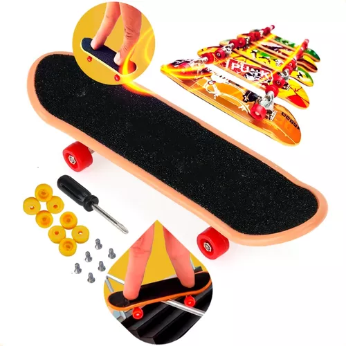 Skate De Dedo C/lixa Fingerboard +pcs Brinquedo Barato