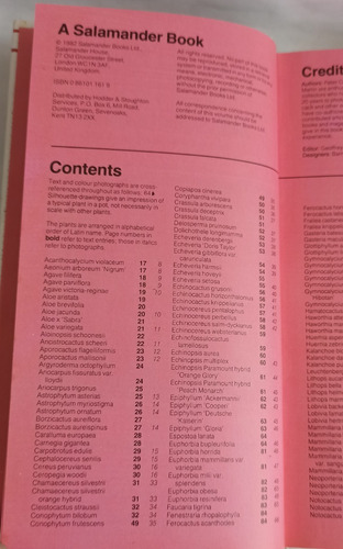 Libro Guía Ilustrada De Los Cactus Y Suculentas, En Ingles (Usado)