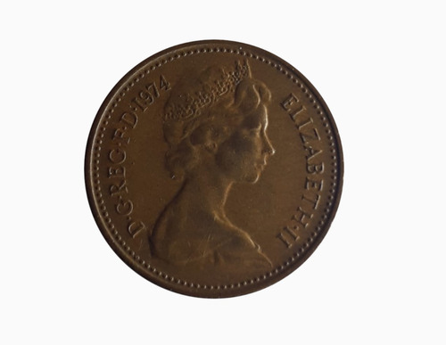 Moneda Inglaterra 1974 1 Penny