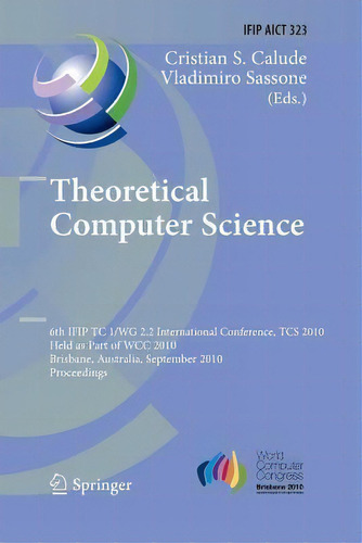 Theoretical Computer Science, De Vladimiro Sassone. Editorial Springer Verlag Berlin Heidelberg Gmbh Co Kg, Tapa Blanda En Inglés