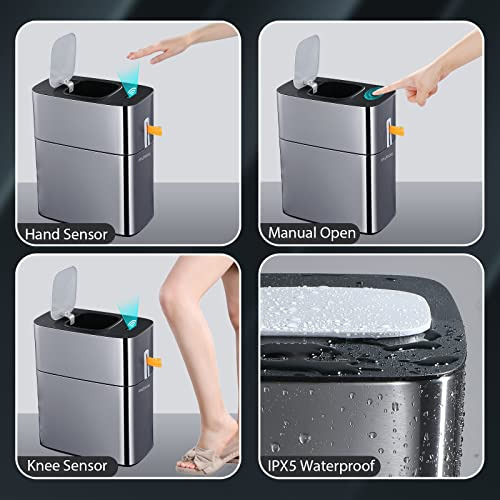 Cubo De Basura Automático De 4 Galones Para Dormitorio, Ofic