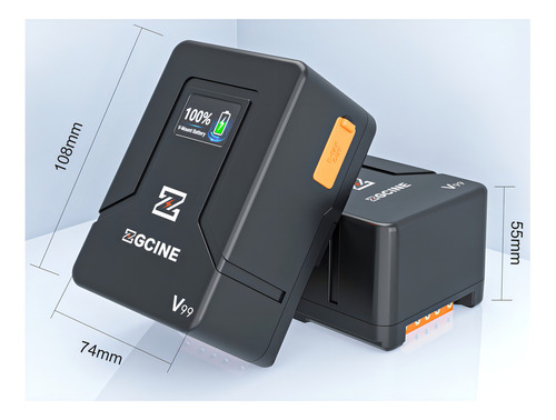 Bateria V-mount Zgcine Zg-v99 99wh / 6800mah D-tap E Usb-c
