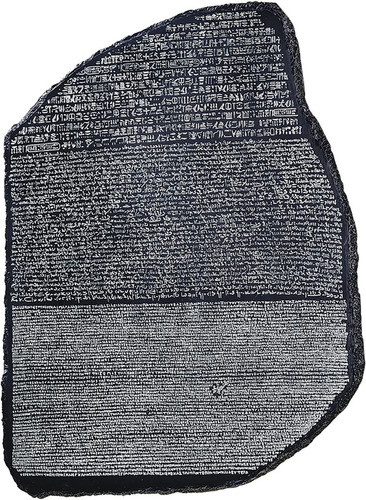 Escultura Piedra Rosetta Pieza De Colección Napoleon Egipto
