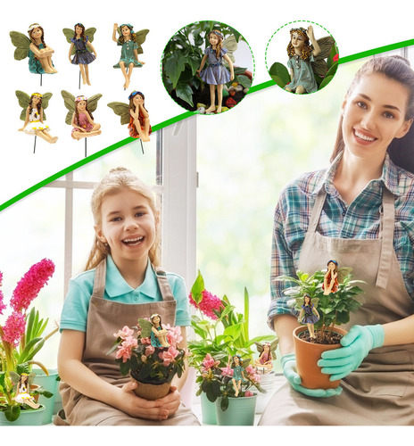 * Figura De Jardín S 6 Garden Ornaments En Miniatura Con