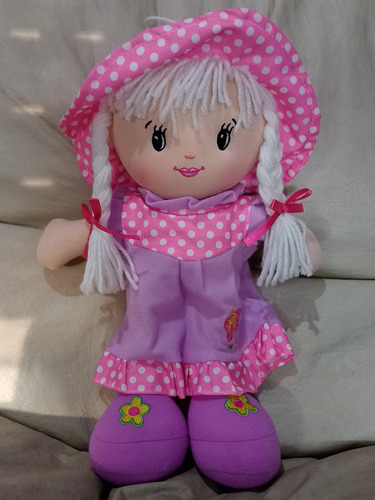 Muñeca Pepona Sweet Doll Cabello De Nieve 35 Cm Muñeca Tela