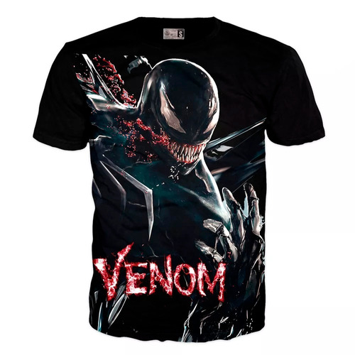 Camiseta Venom Superheroe Adulto Marvel Exclusivas 