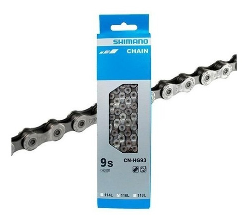 Cadenilla De 9 Velocidades Shimano Hg93 116 Eslabones