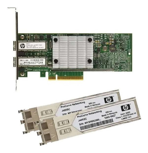 Tarjeta De Red Hp 530 Sfp+ Pci-e 3.0 + 2 Sfp+ 10gb Base-sr