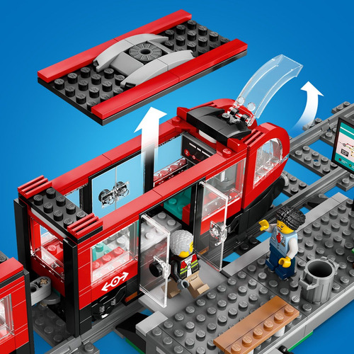 Lego® City Tranvía Y Estación Del Centro Juguete 60423 811 City Trains