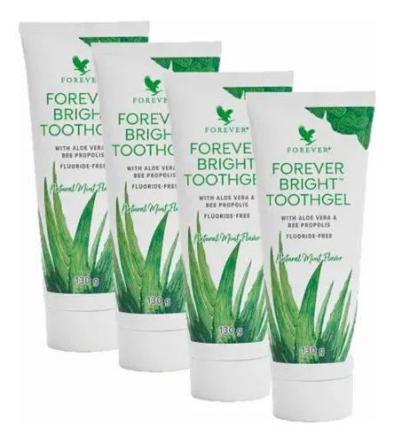 comprar Kit 4 Pastas De Dente Forever Natural Sem Fluor Aloe Vera C4