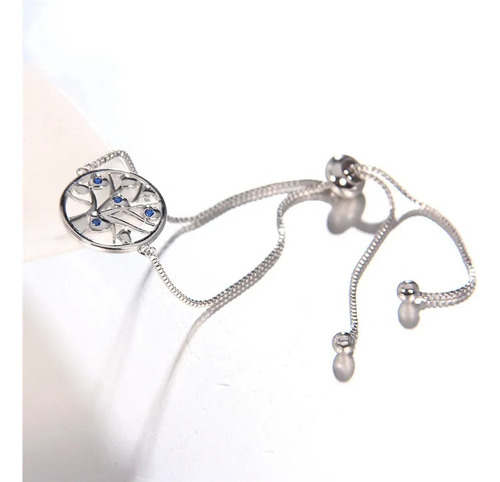 Pulsera Plata 925 Ajustable Cuadrado Mujer Regalo Dama Charm