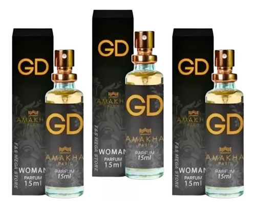 Kit 3 Perfume Gd Amakha Femenino Con Envio Gratis Excelentes