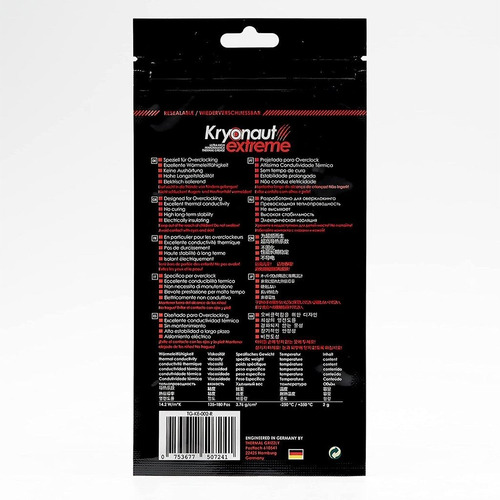 Imagen 7 de 7 de Pasta Térmica Thermal Grizzly Kryonaut Extreme 2g 14w M/k !!