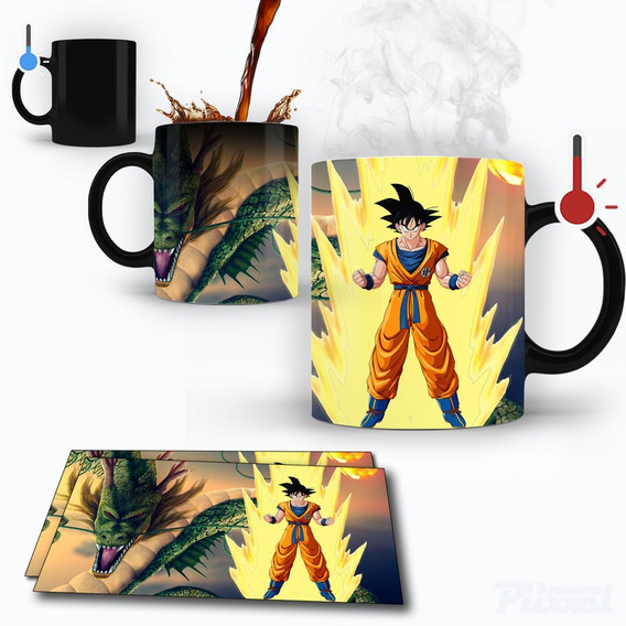 Taza Mágica Goku Saiyajin Dragon Ball Con Shenlong Regalo | Meses sin intereses Taza Mágica Goku Saiyajin Dragon Ball Con Shenlong Regalo | Meses sin intereses