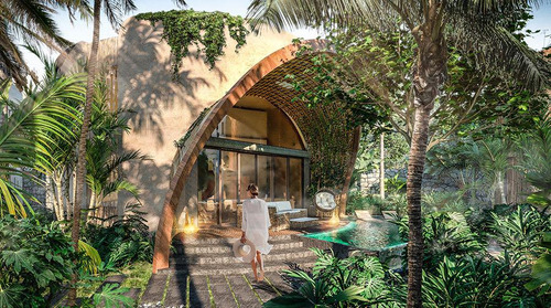 Increíble Villa En Desarrollo Residencial- 3 Rec. - Amenidades Como Spa. Piscina Salada. Temazcal- Tulum