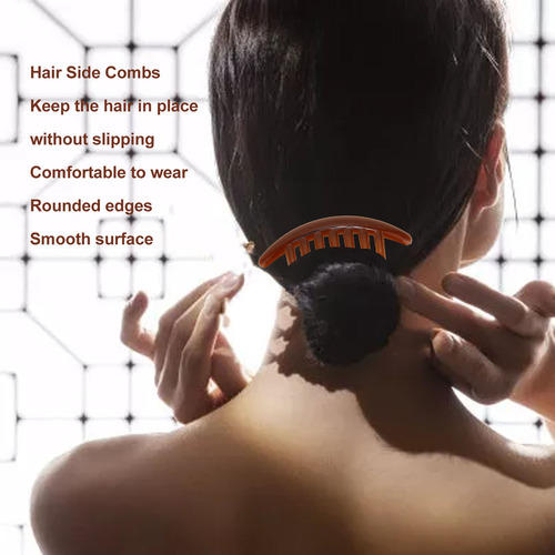 - Peinetas Para El Cabello, 10 Unidades, Laterales Lisos,