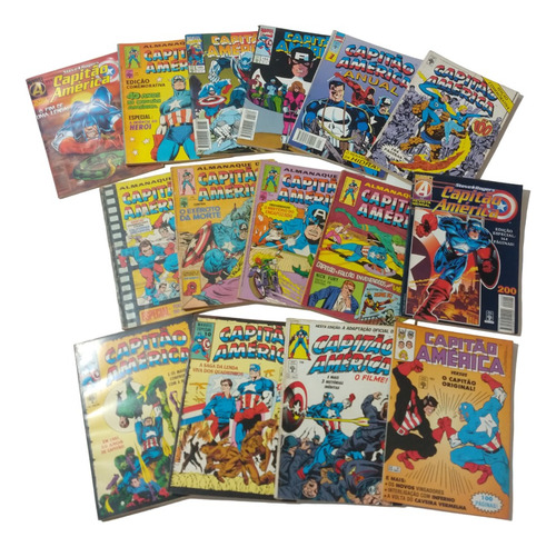 Mega Lote Colecao Especial Capitão America Kit L504c