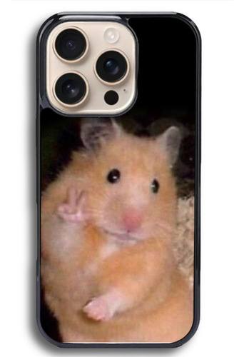 Funda Antigolpes Para Iphone Y Otros Meme Hamster Saludando Negro Iphone Xs Max
