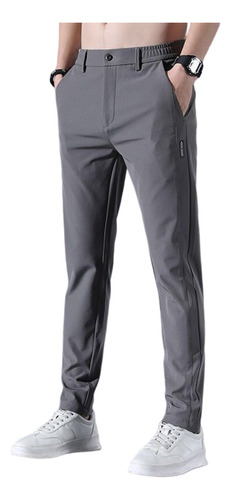 Pantalones De Golf Rectos Con Cuerpo Ajustado Para Hombre, E