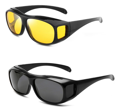 2x Dos Gafas De Sol, Visión Para Conducción Nocturna, Unisex