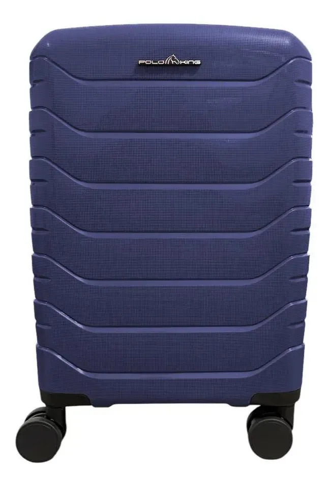 Mala Viagem Bordo 10kg Polipropileno Tsa Rodas 360 Polo King Azul Munique