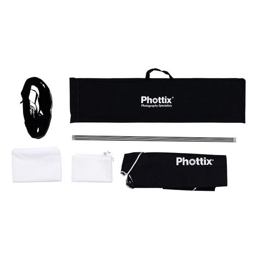 Imagen 4 de 8 de Soft Box Strip Grid Phottix Solas 40x180cm Montura Bowens