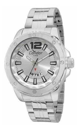 Relógio Masculino Condor Co2115wy/3k Prateado Aço Grande