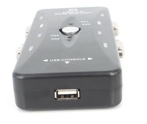 Imagen 3 de 7 de Switch Kvm 4 Puertos Usb Vga Monitor Teclado Mouse