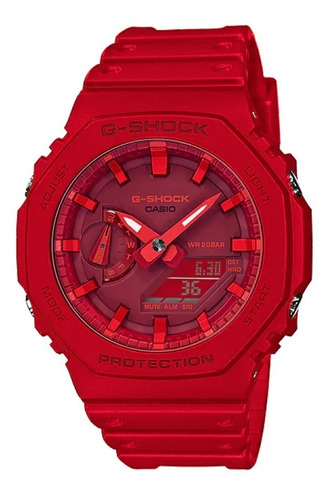 Reloj Casio G Shock Ga-2100-4a1 Resina Roja Unisex The Oak