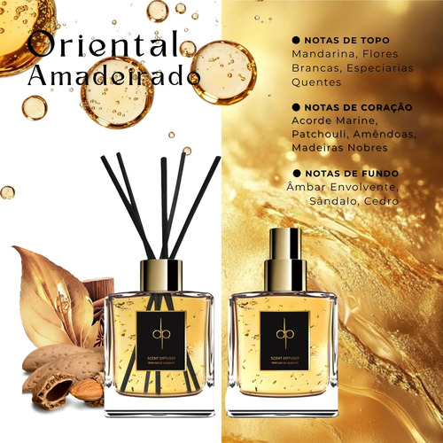 Kit Gold (iluminação) - Aromatizadores 2x100ml I Di Piettro