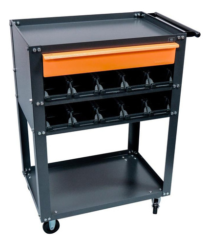 Gabinete Para Ferramentas Presto 91002 Cor Preto Com Rodas