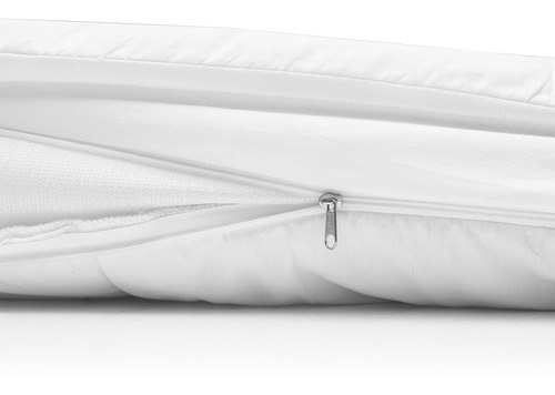 Pillow Top Protetor Cama King Algodão 200 Fios Com Elástico