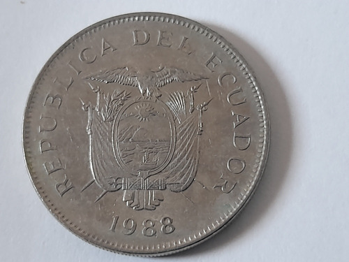 Moneda Ecuador 50 Se Sucres 1988(&1323 (Usado)