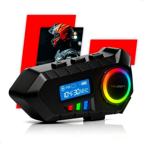 Fone De Ouvido Capacete Bluetooth Moto Comunicador Sem Fio Lançam...