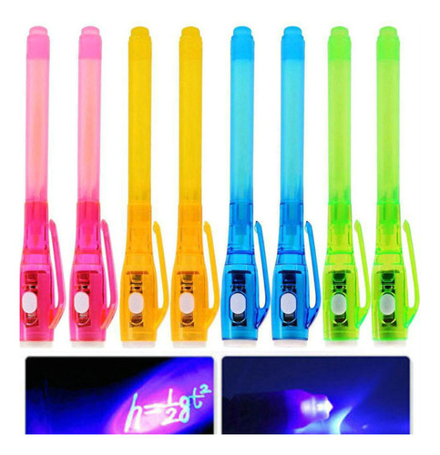 Bolígrafo De Tinta Invisible Con Luz -luminous Light Invisib